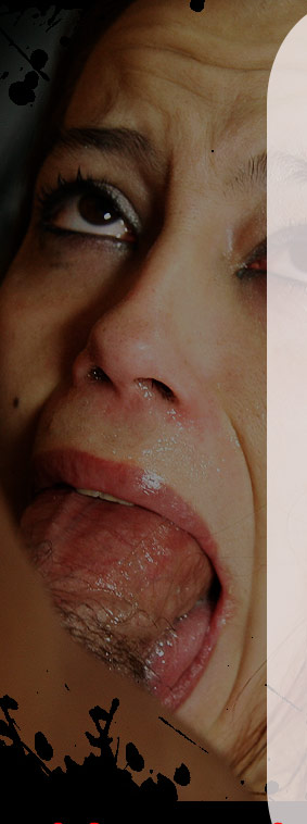Sloppy gagging Blowjob